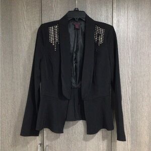 Imaginary Voyage Black Studded Blazer